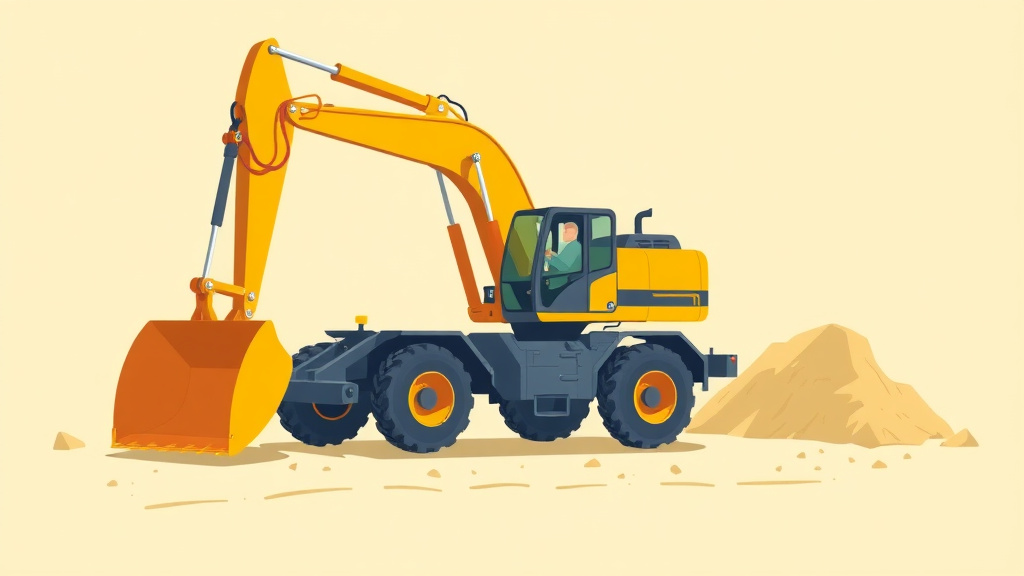 Conceptual diagram showing how excavation Mobile Equipment works in practice