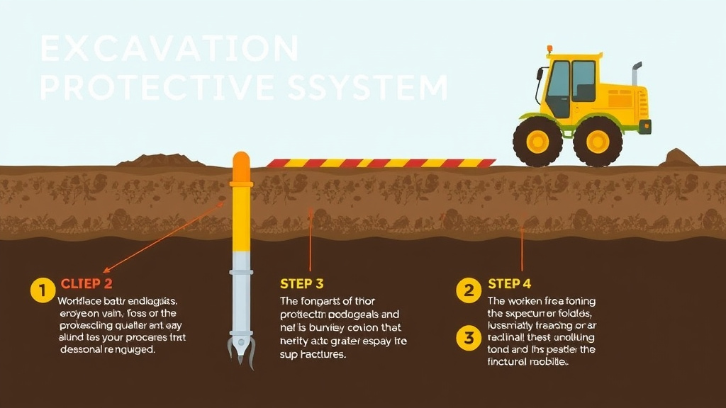 Step-by-step visual guide for implementing excavation Protective Systems