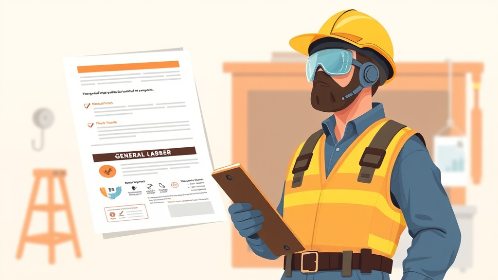 Detailed visual representation of general Laborer PPE Requirements