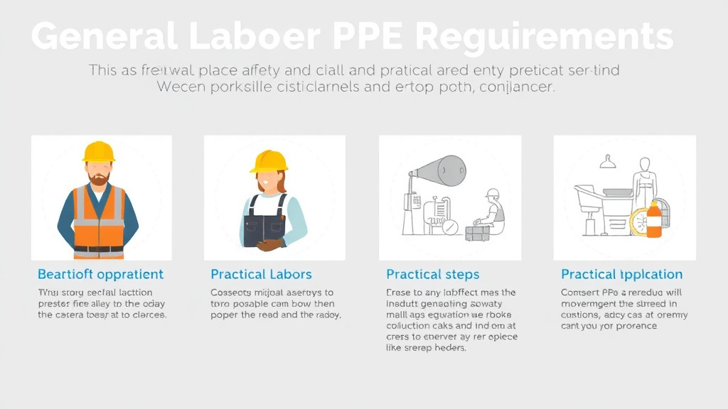 Practical checklist visual for general Laborer PPE Requirements