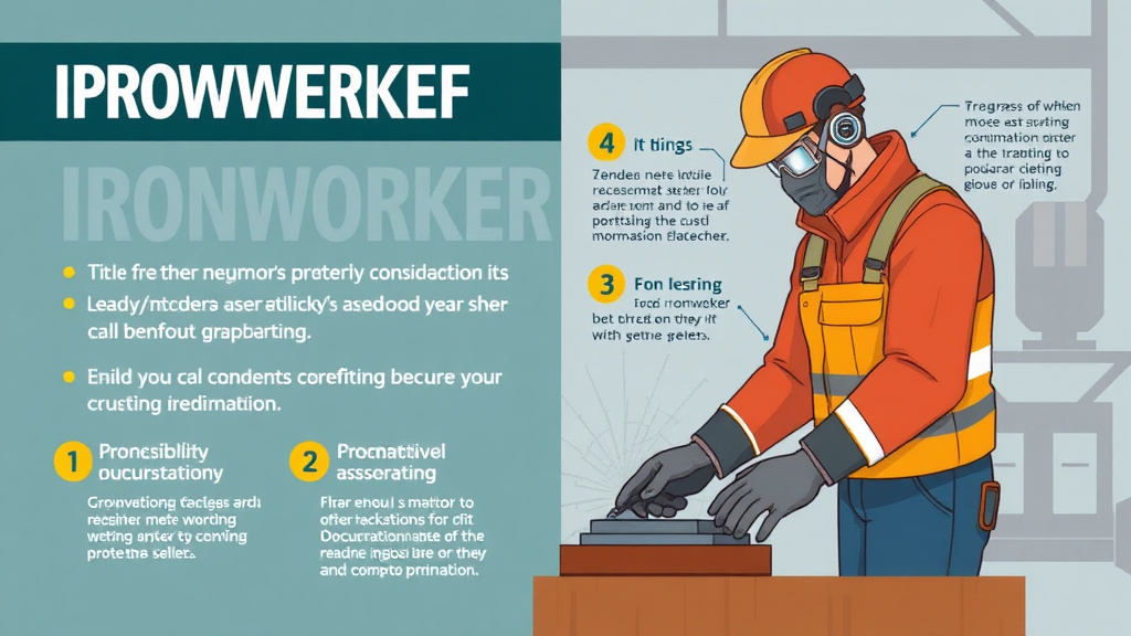 Practical checklist visual for ironworker PPE Requirements