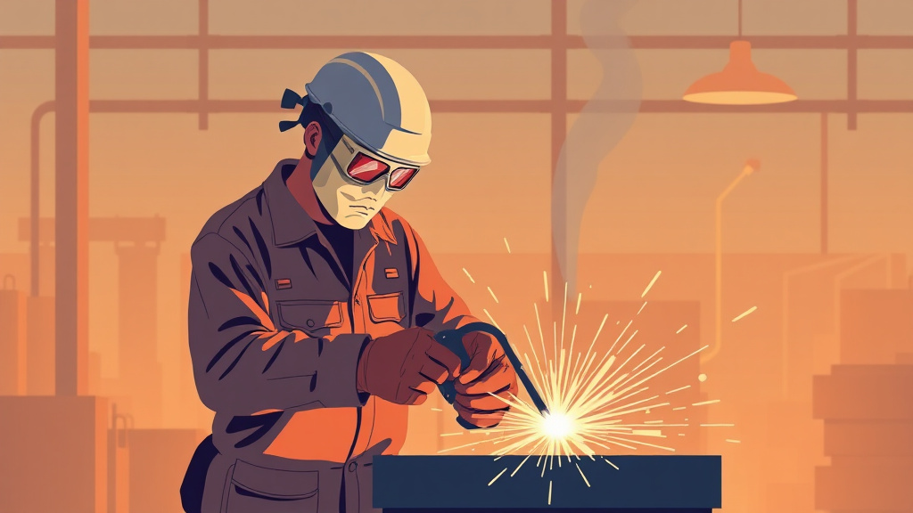 Illustration breaking down the fundamentals of ironworker Welding Cutting