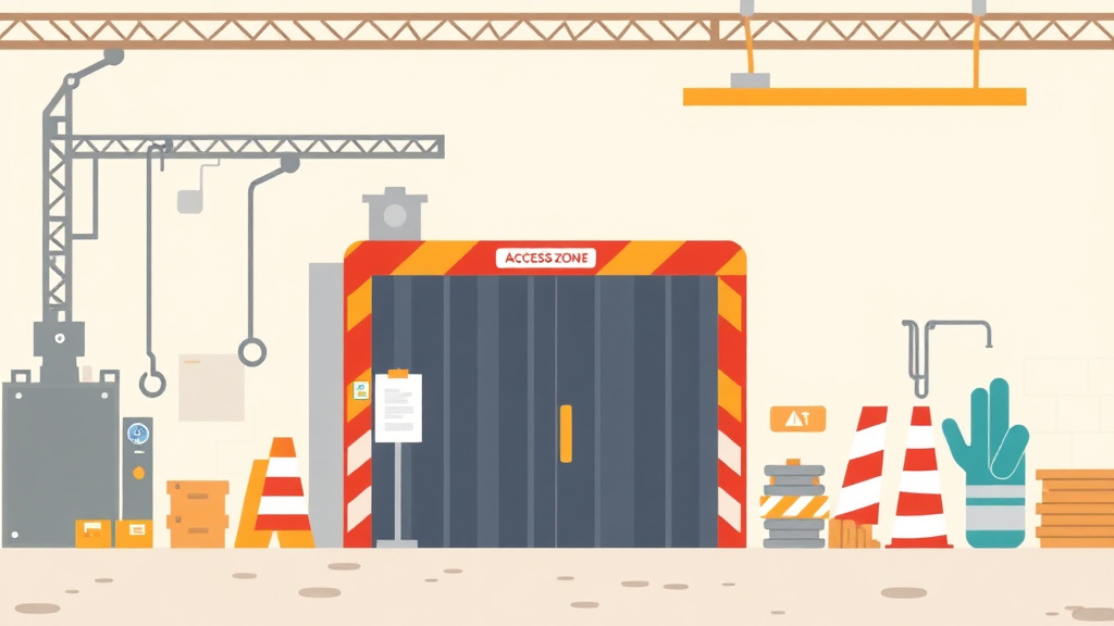 Illustration breaking down the fundamentals of mason Limited Access Zone