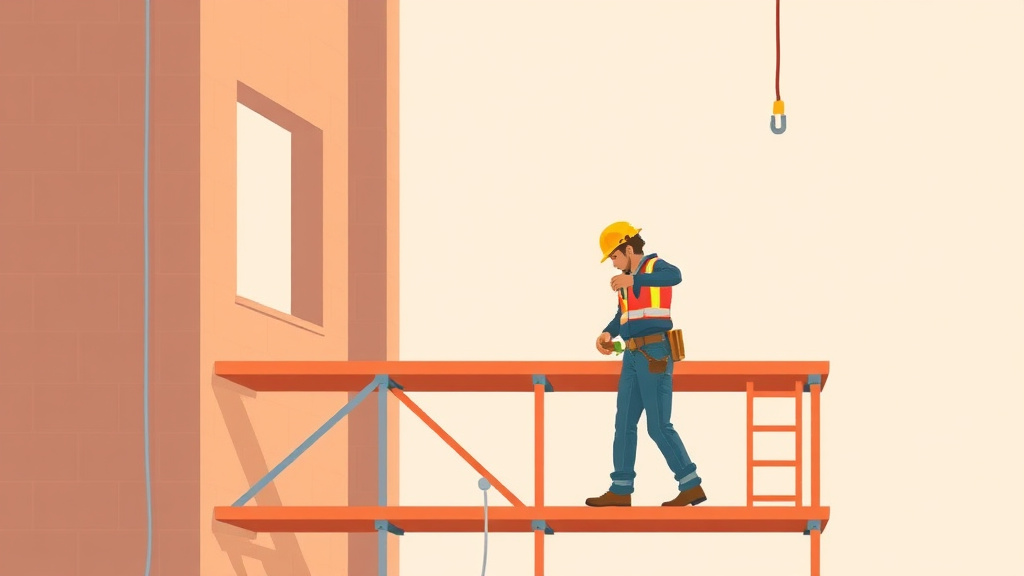 An informative visual explaining mason Scaffold Safety for beginners and professionals