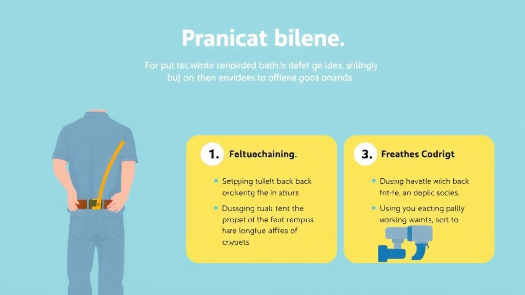 Implementation roadmap for plumber Back Injury Prevention with actionable steps