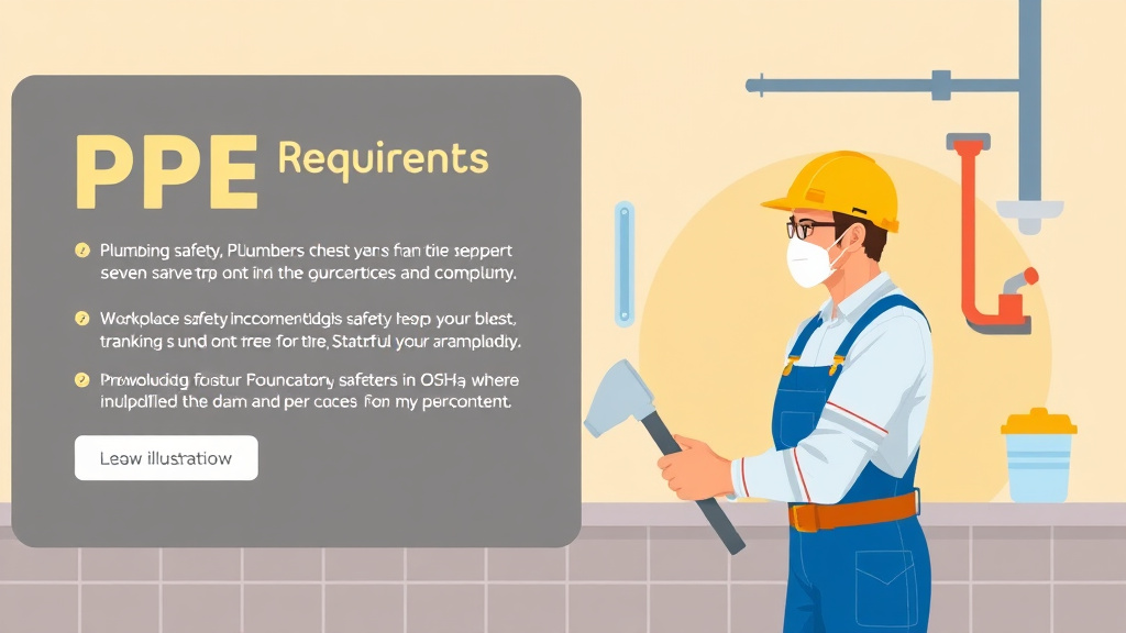 Detailed visual representation of plumber PPE Requirements