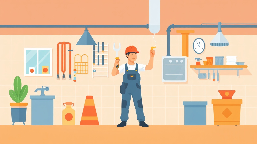 Educational graphic covering the essentials of plumber Safety Overview