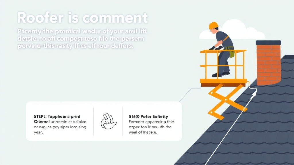 Process flow illustration for putting roofer Aerial Lift Use into action