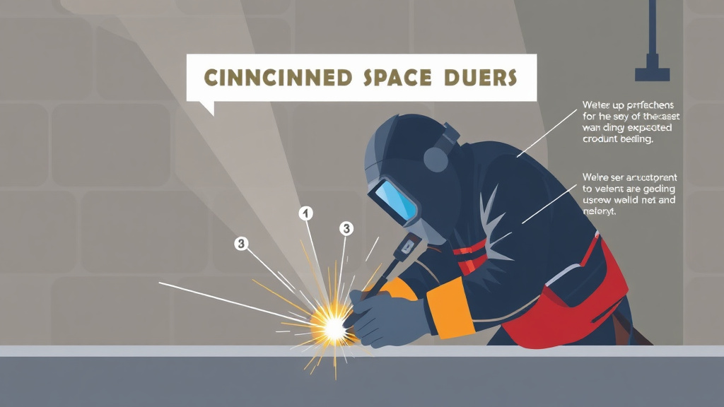 Hands-on guide visualization for welder Confined Space Welding
