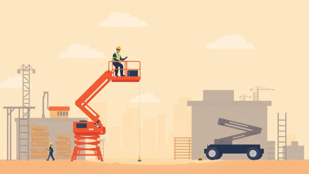 An informative visual explaining aerial Lift Training Requirements for beginners and professionals