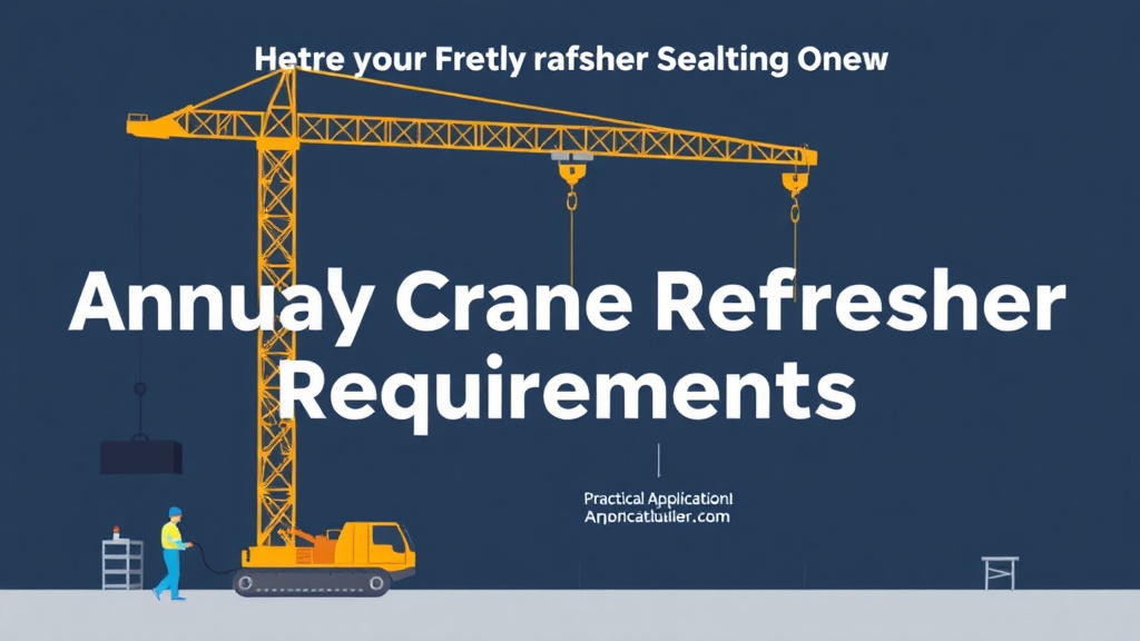 Practical workflow diagram for annual Crane Refresher Requirements