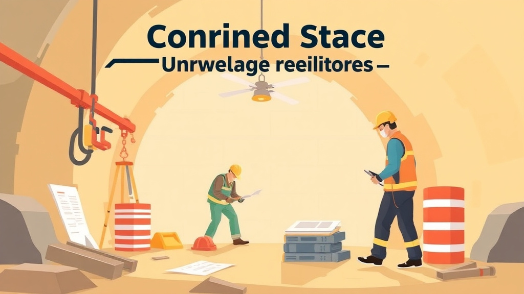 Visual overview of confined Space Training Requirements with key concepts highlighted