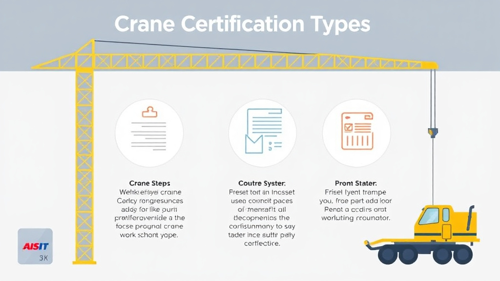 Real-world application diagram for crane Certification Types