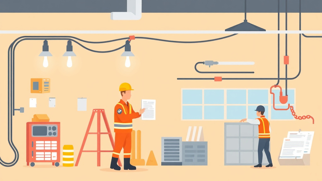 An informative visual explaining electrical Safety Training Requirements for beginners and professionals