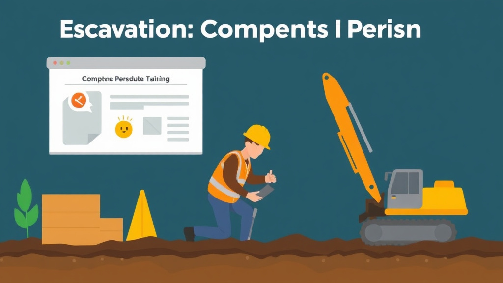 Process flow illustration for putting excavation Competent Person Training into action