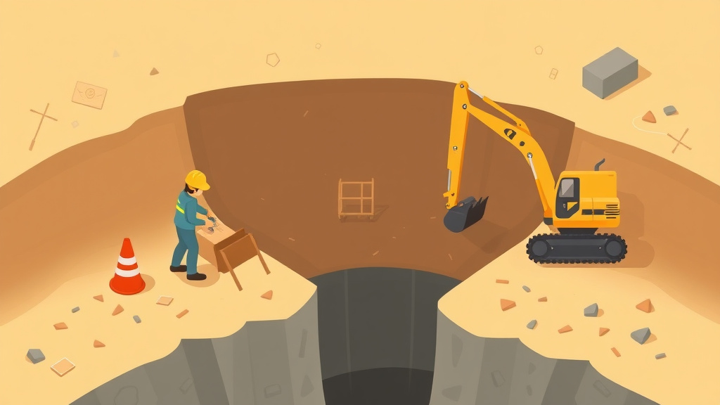 Clear illustration of excavation Trench Training with supporting details