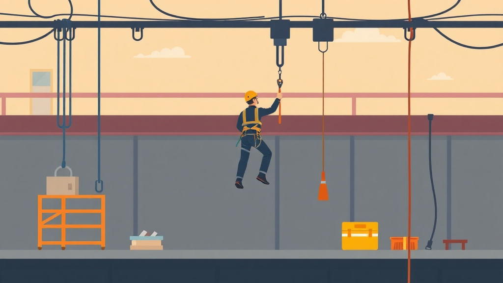 Conceptual diagram showing how fall Protection Qualified Person Training works in practice