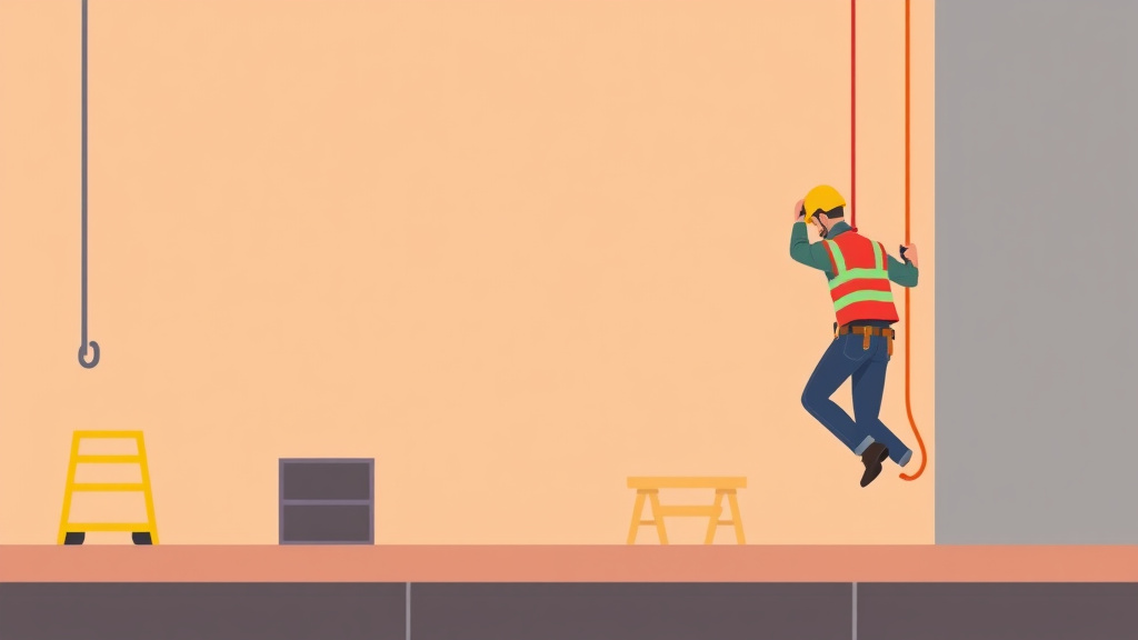 Educational graphic covering the essentials of fall Protection Training Frequency