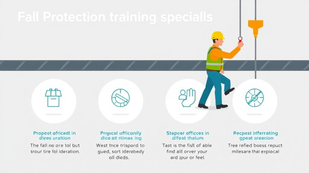Process flow illustration for putting fall Protection Training Frequency into action