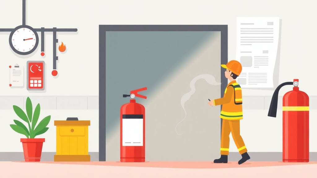 An informative visual explaining fire Extinguisher Training Requirements for beginners and professionals