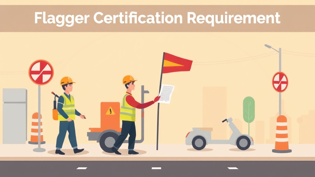 Visual overview of flagger Certification Requirements with key concepts highlighted