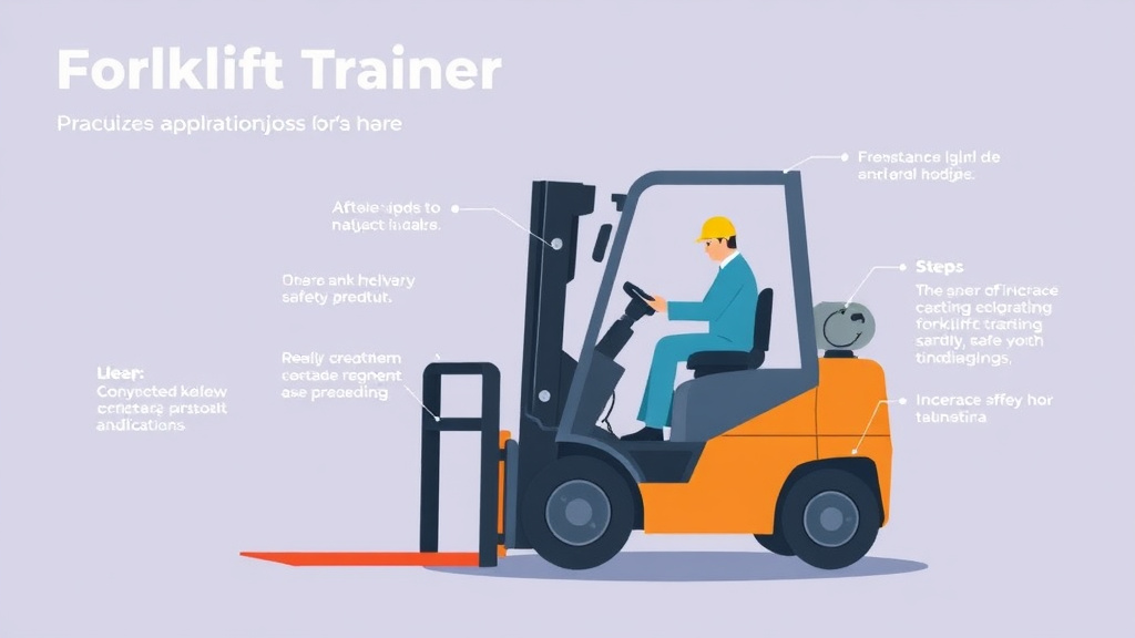 Hands-on guide visualization for forklift Trainer Qualifications