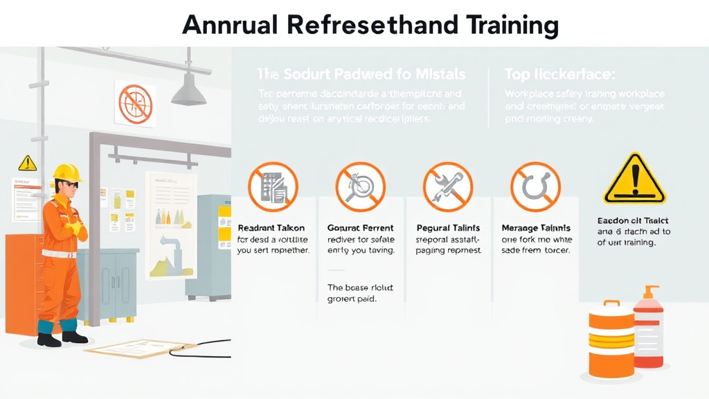 Process flow illustration for putting hazcom Annual Refresher Training into action