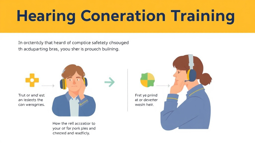 Step-by-step visual guide for implementing hearing Conservation Training