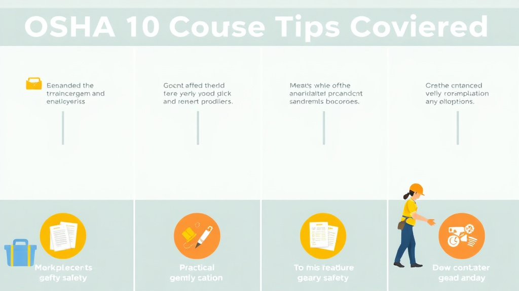 Real-world application diagram for OSHA 10 Course Topics Covered