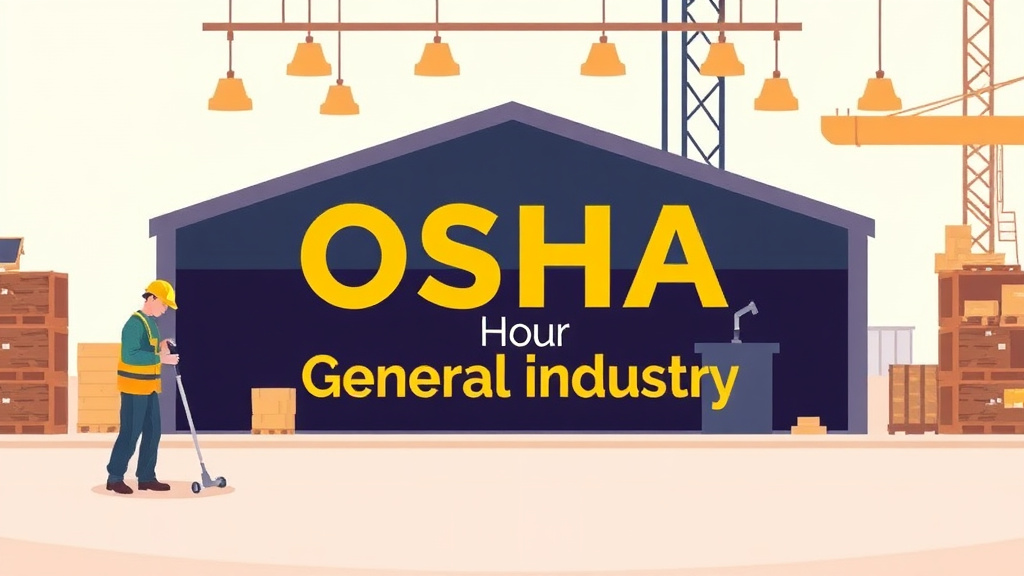 Illustration breaking down the fundamentals of OSHA 30 Hour General Industry