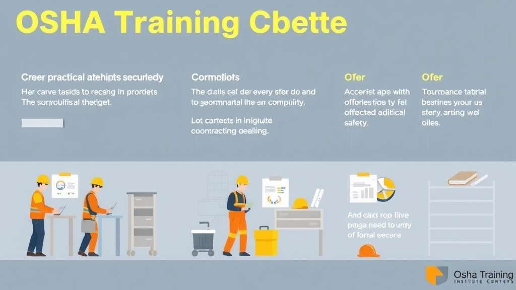 Process flow illustration for putting OSHA Training Institute Education Centers into action