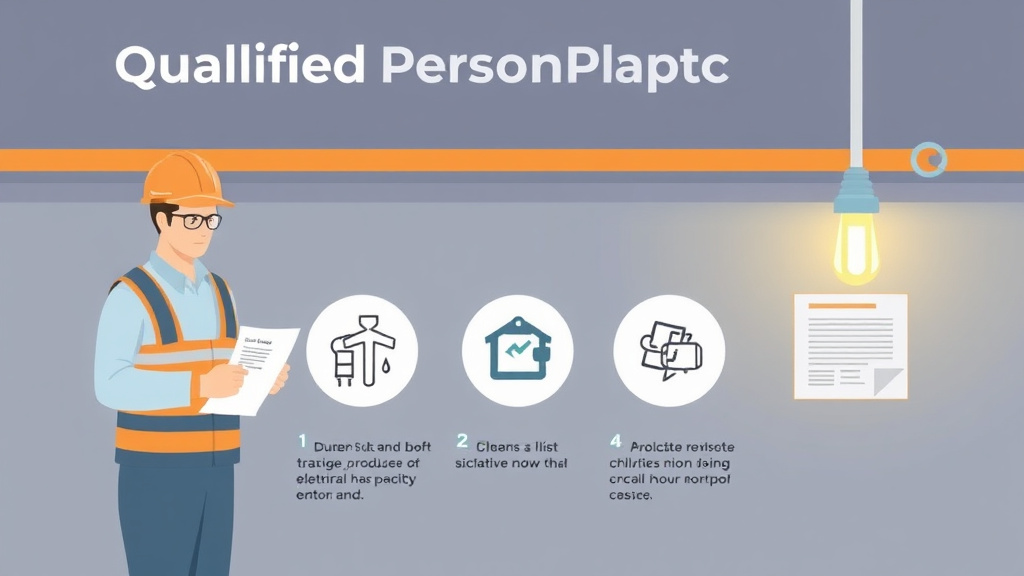 Process flow illustration for putting qualified Person Electrical Training into action