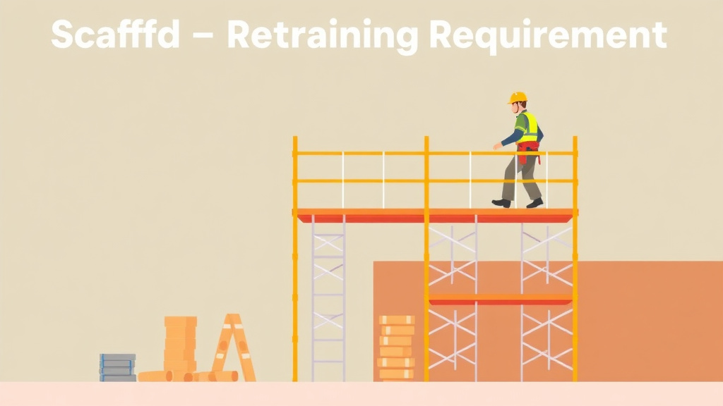 Clear illustration of scaffold Retraining Requirements with supporting details