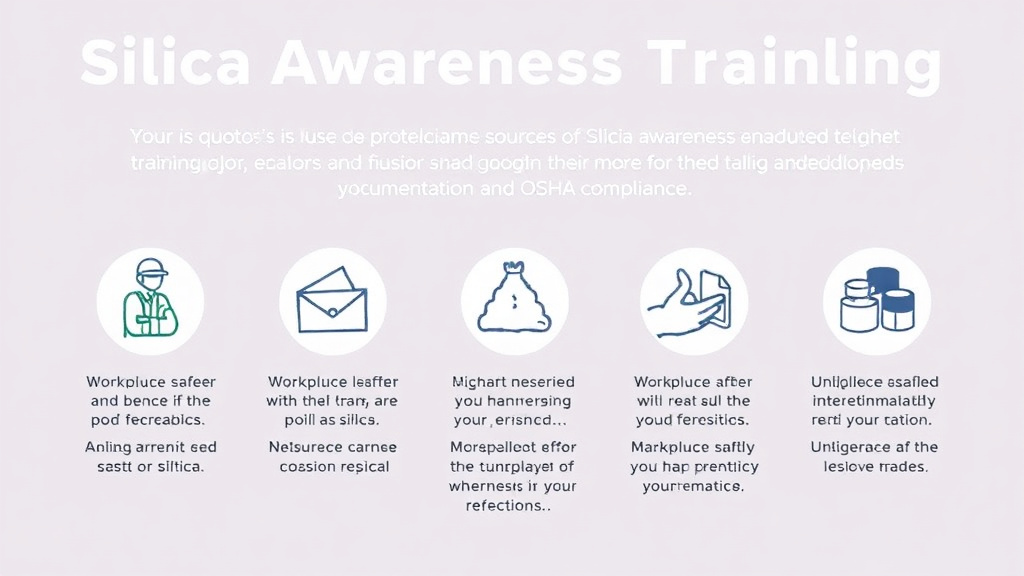 Implementation roadmap for silica Awareness Training Requirements with actionable steps