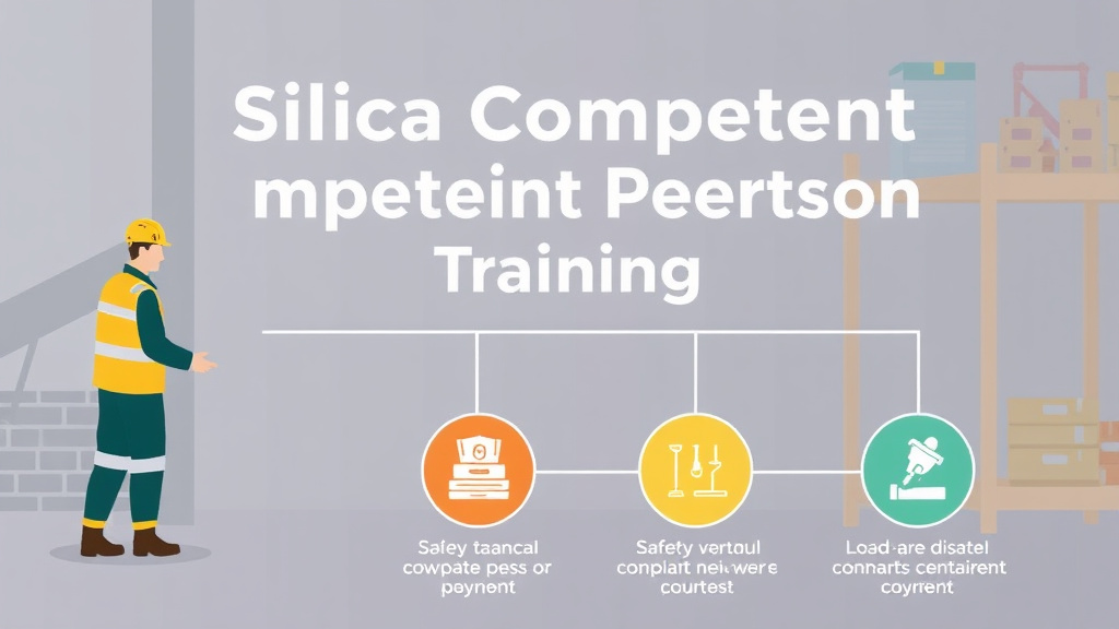 Practical checklist visual for silica Competent Person Training