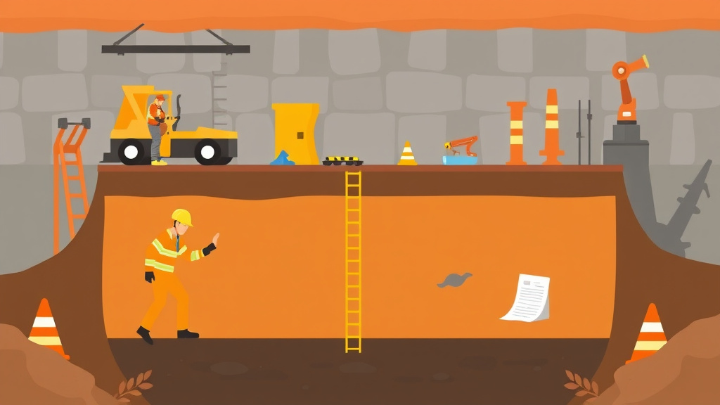 Detailed visual representation of trench Rescue Training Requirements